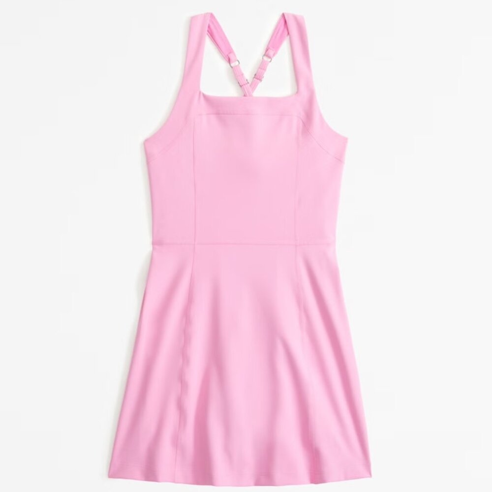 SOLD OUT! Like New Abercrombie Girls ypb mini dress in Bubble Gum Pink Sz 13/14 - Picture 4 of 6